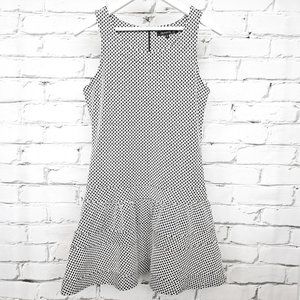 Femme De Carriere Dropwaist Herringbone Mini Dress